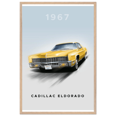 1967 Cadillac Eldorado - Iconic American Luxury Framed Poster | Premium Wall Art, Ready-to-Hang in Your Style - Vibrantwalls