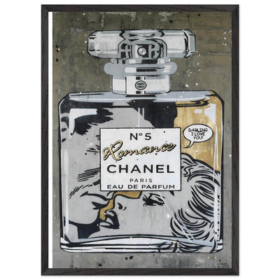 Chanel No. 5 Pop Art Print: Iconic Perfume Art with a Comic Twist, Framed in Your Choice of Style - Vibrantwalls