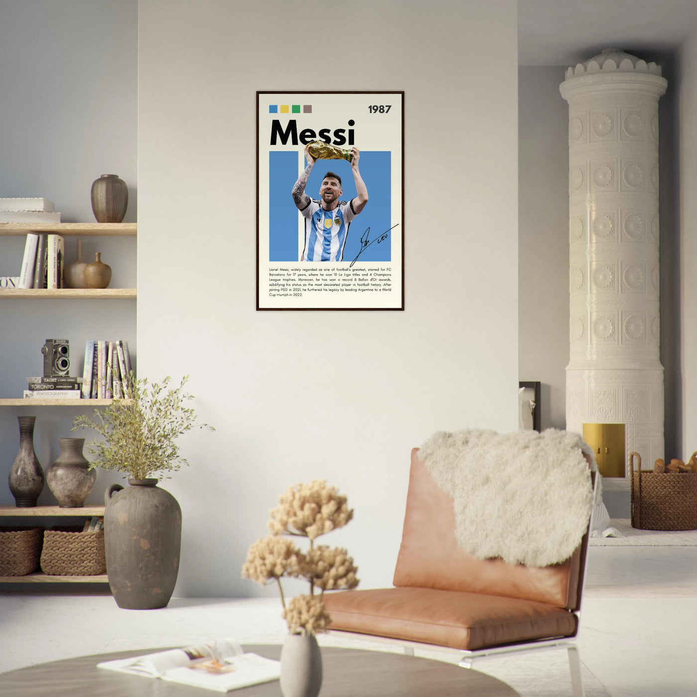 Lionel Messi World Cup Champion Framed Poster Vibrantwalls
