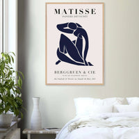Papiers Découpés Blue Nude II Artwork - Elegant Piece for Your Space - Vibrantwalls