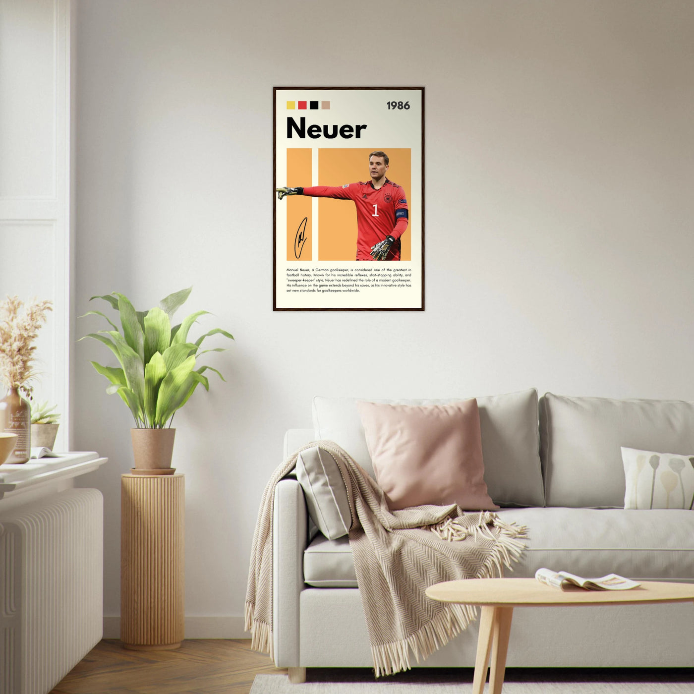 Manuel Neuer Goalkeeper Framed Football Legend Poster Vibrantwalls