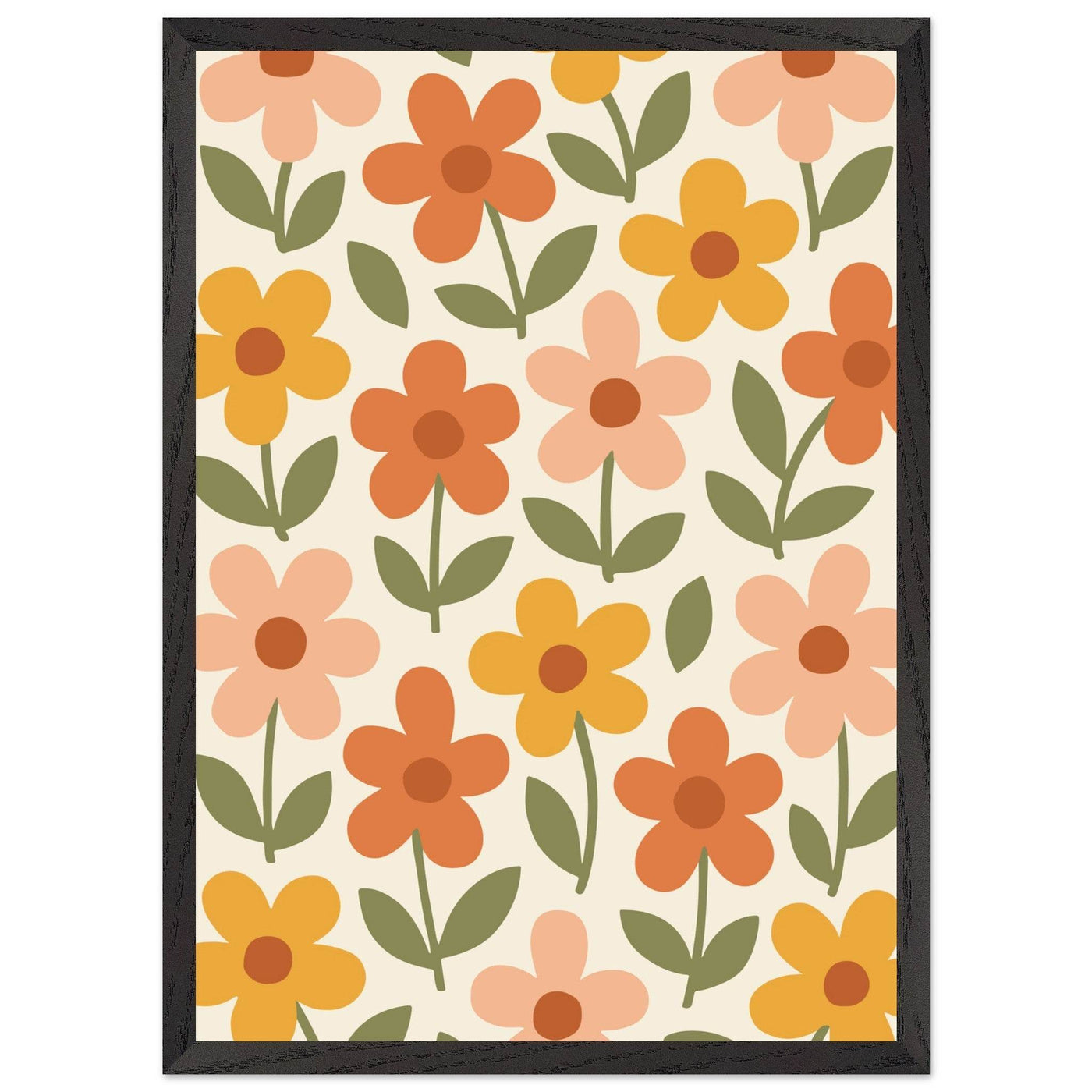 Retro Floral Dream - Vibrantwalls