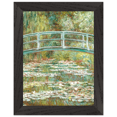 Bridge Over a Pond Art Print - Water Lilies Decorative Artwork for Your Space - Vibrantwalls