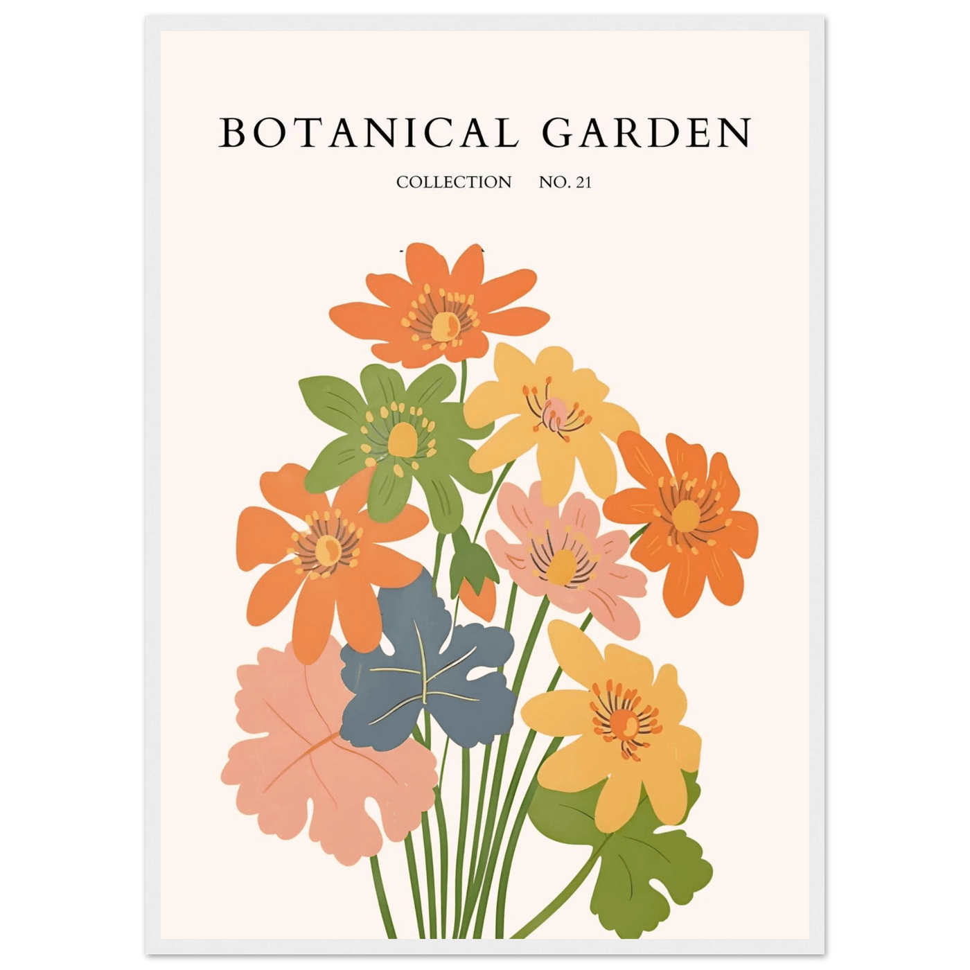 Botanical Garden Collection No. 21 Framed Poster – Vibrant Floral Art Print | Ready-to-Hang in Your Choice of Frame - Vibrantwalls