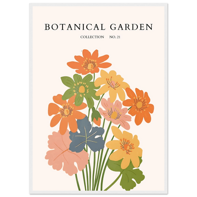 Botanical Garden Collection No. 21 Framed Poster – Vibrant Floral Art Print | Ready-to-Hang in Your Choice of Frame - Vibrantwalls