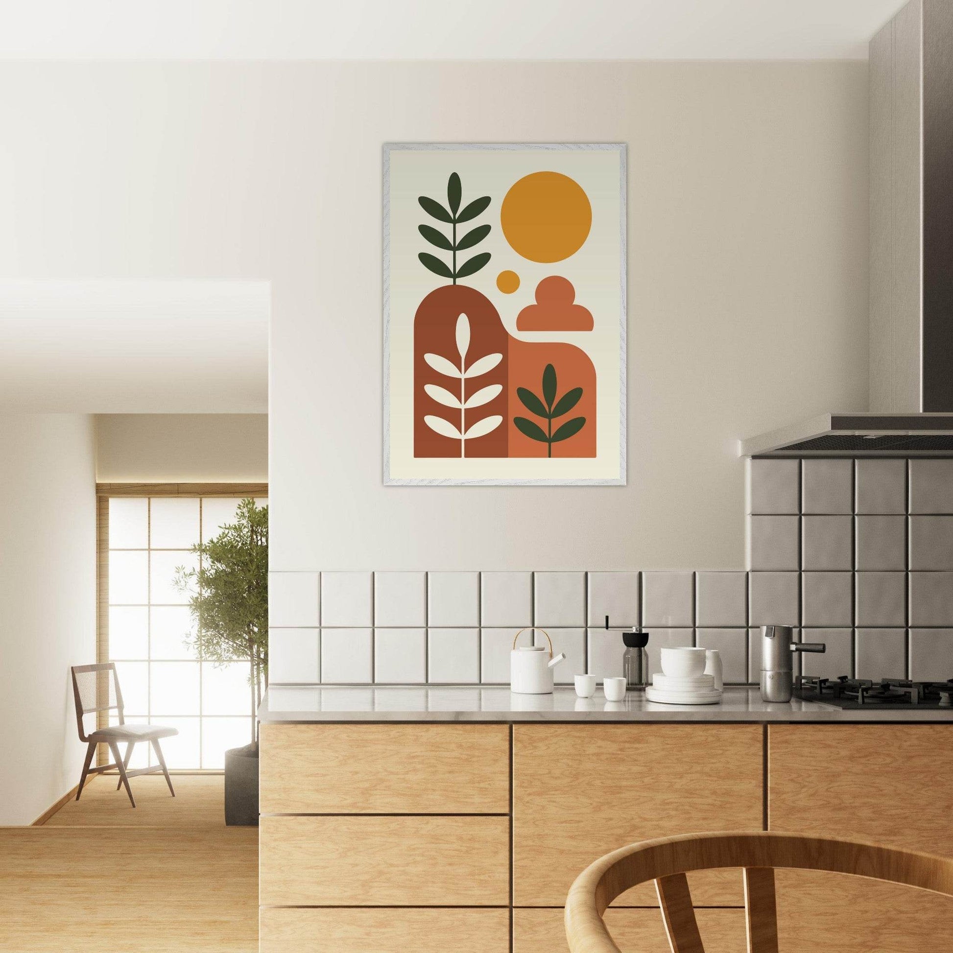 Desert Horizon Landscape Abstract Wall Art - Vibrantwalls