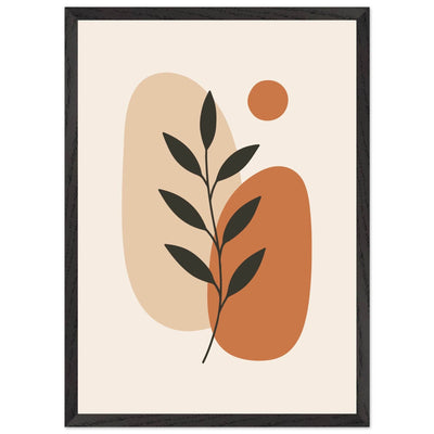 Abstract Botanical Earthy Desert Plant Design - Vibrantwalls