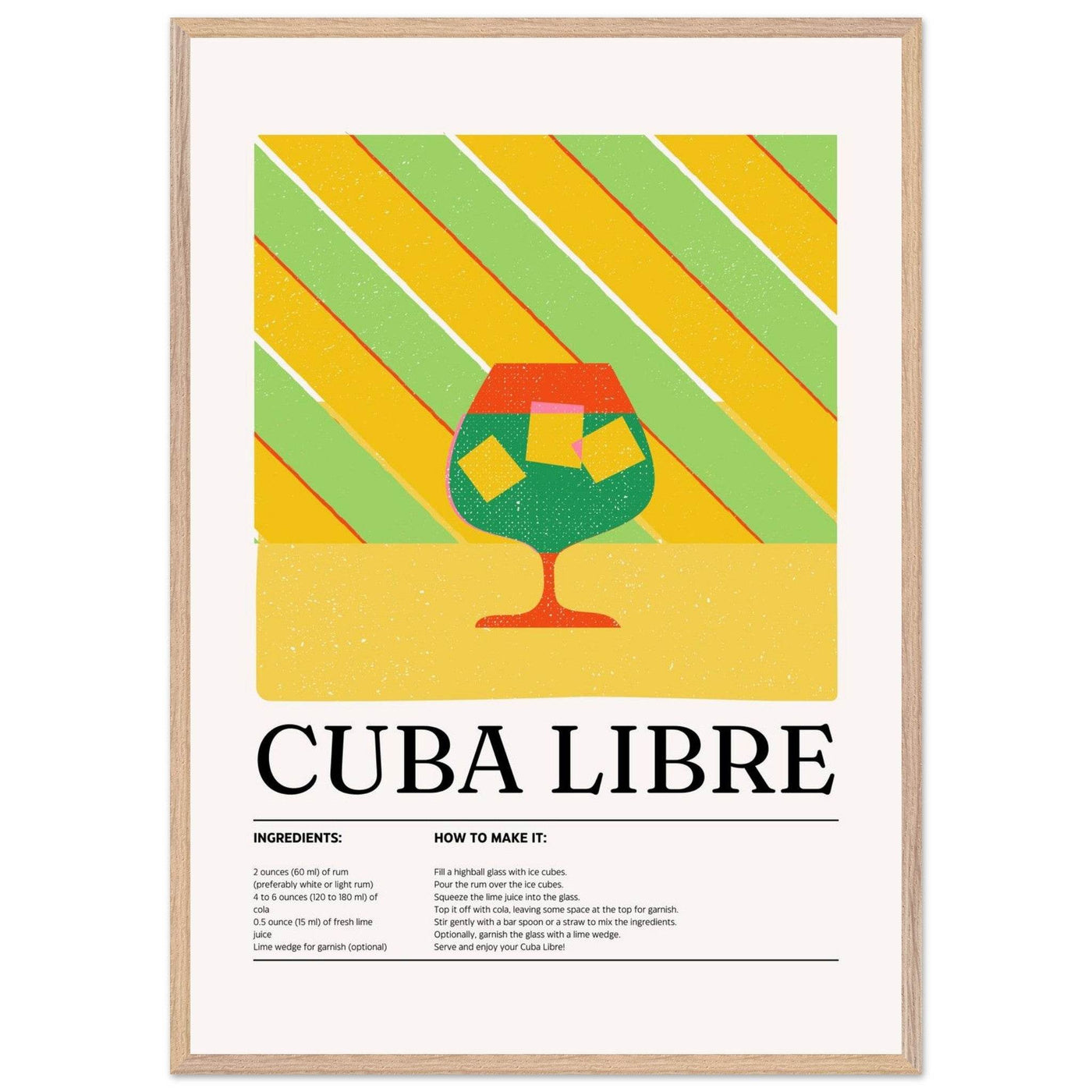 Cuba Libre Cocktail Recipe - Vibrantwalls