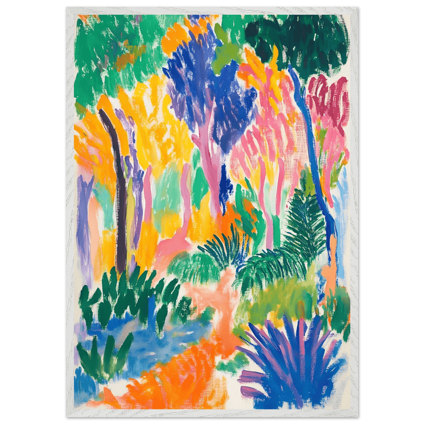 Abstract Foliage Art - Modern Wall Decor for Your Home - Vibrantwalls