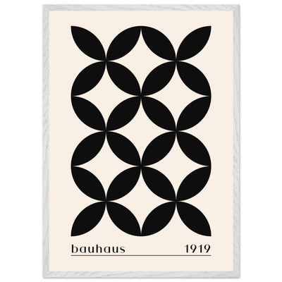 Bauhaus 1919 Black & Beige Circles - Vibrantwalls