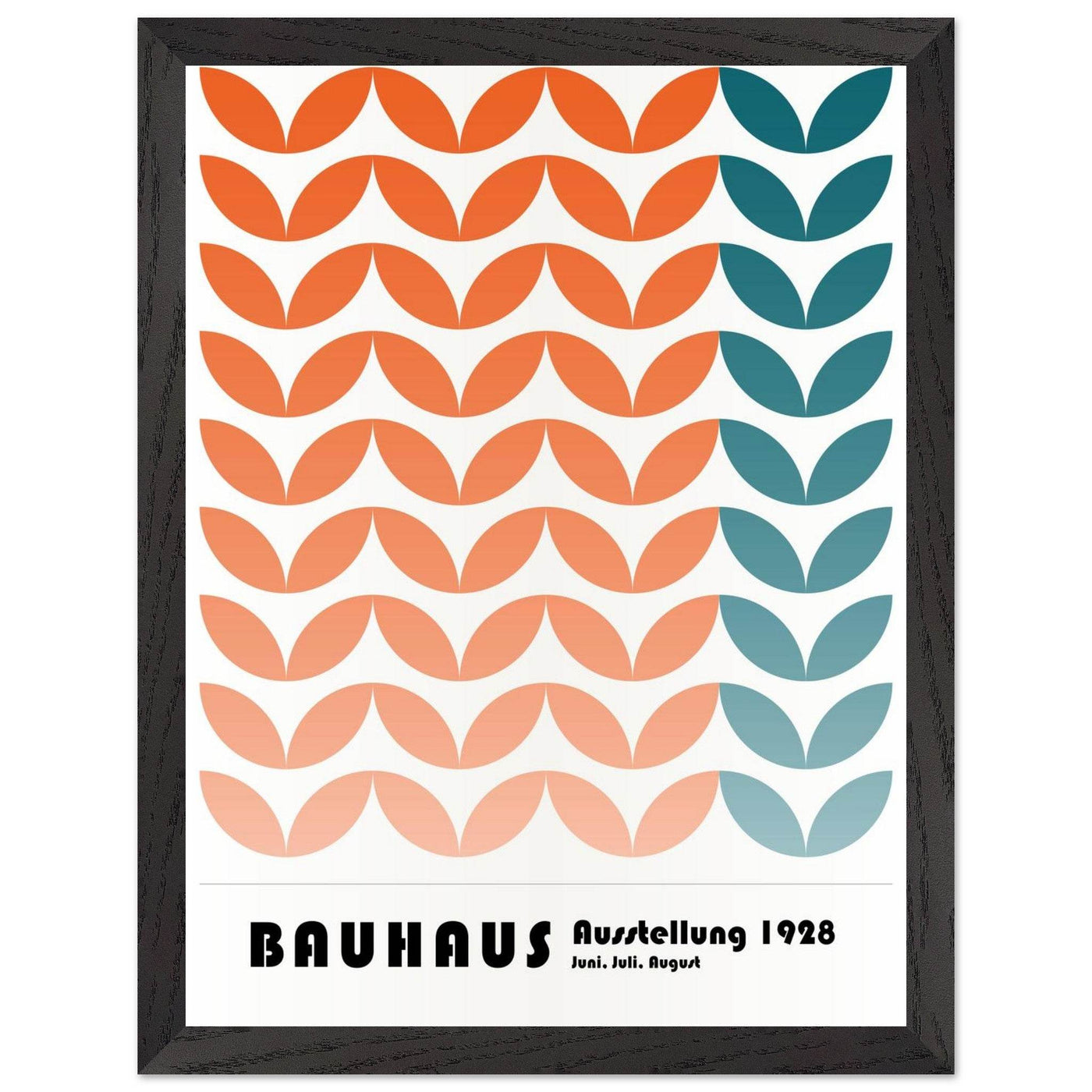 Bauhaus-Style The Blue Waves - Vibrantwalls