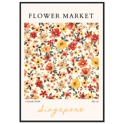 Flower Market Collection Framed Posters – Vibrant Floral Art Prints | Ready-to-Hang in Your Choice of Frame - Vibrantwalls