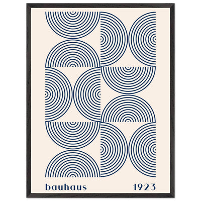 Bauhaus 1923 Navy & Beige - Vibrantwalls