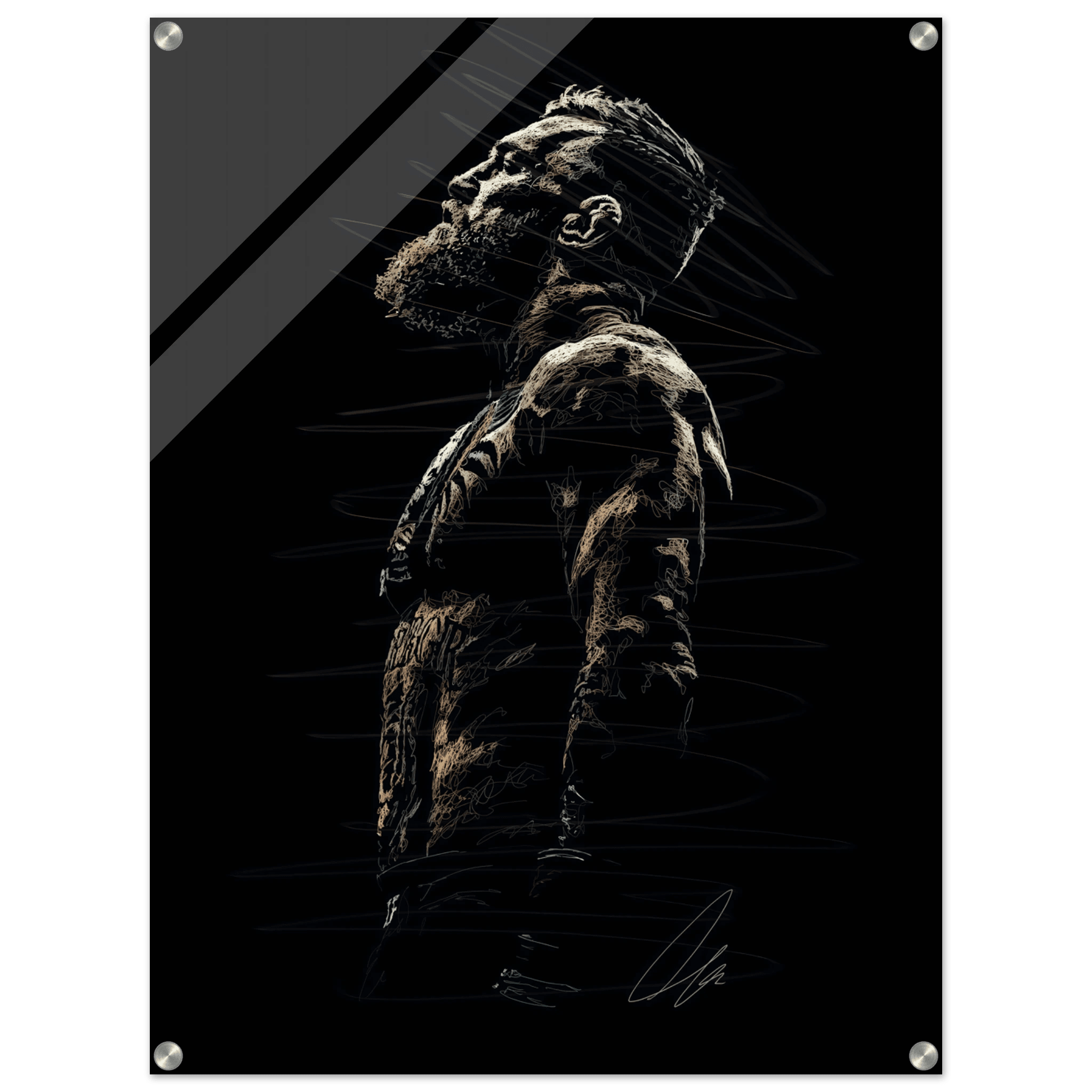 Connor McGregor Wall Art Sketch Art Acrylic Print - Premium Decor - Vibrantwalls
