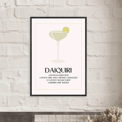 Classic Daiquiri Cocktail Recipe - Vibrantwalls