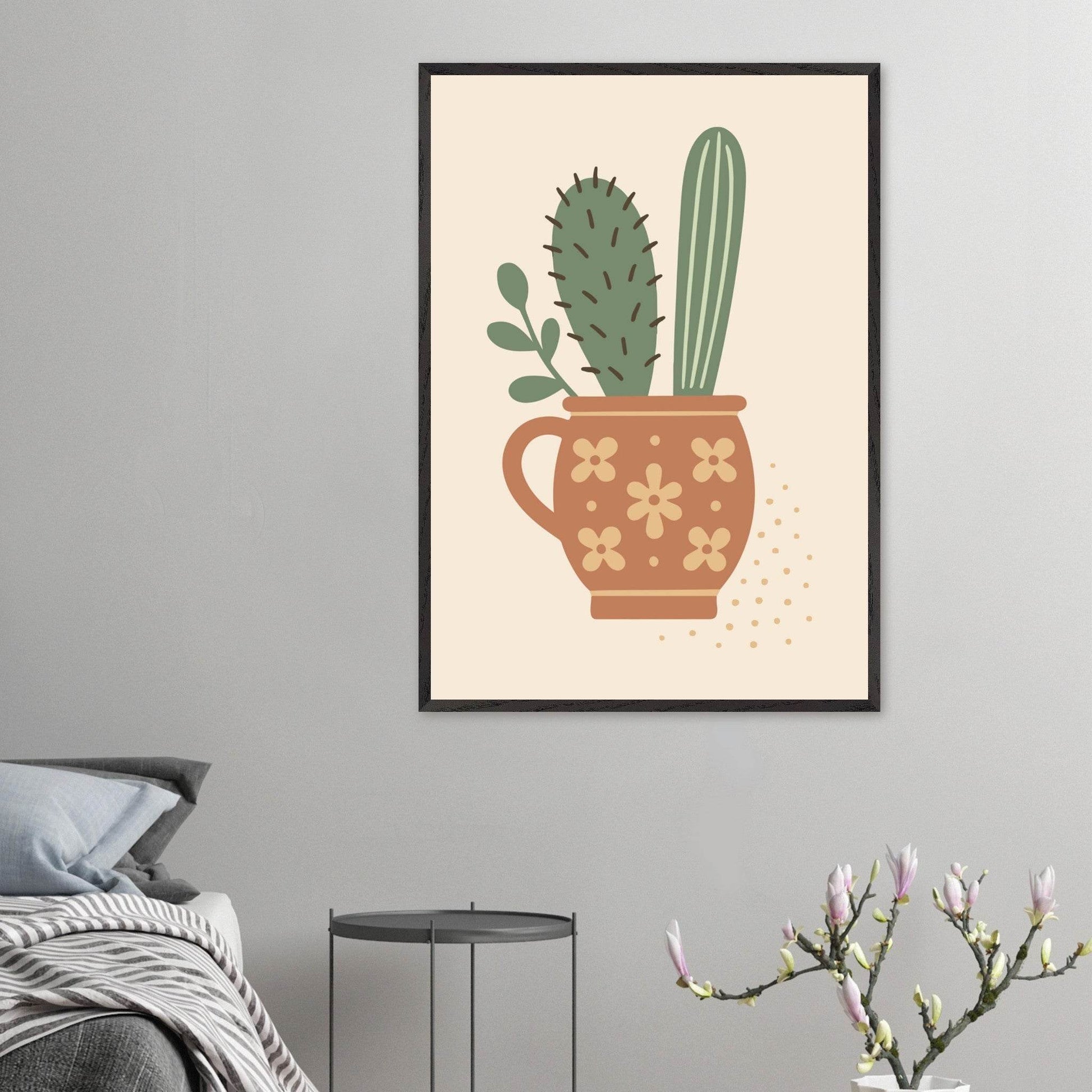 Cactus Bouquet Desert Botanical Wall Art - Vibrantwalls