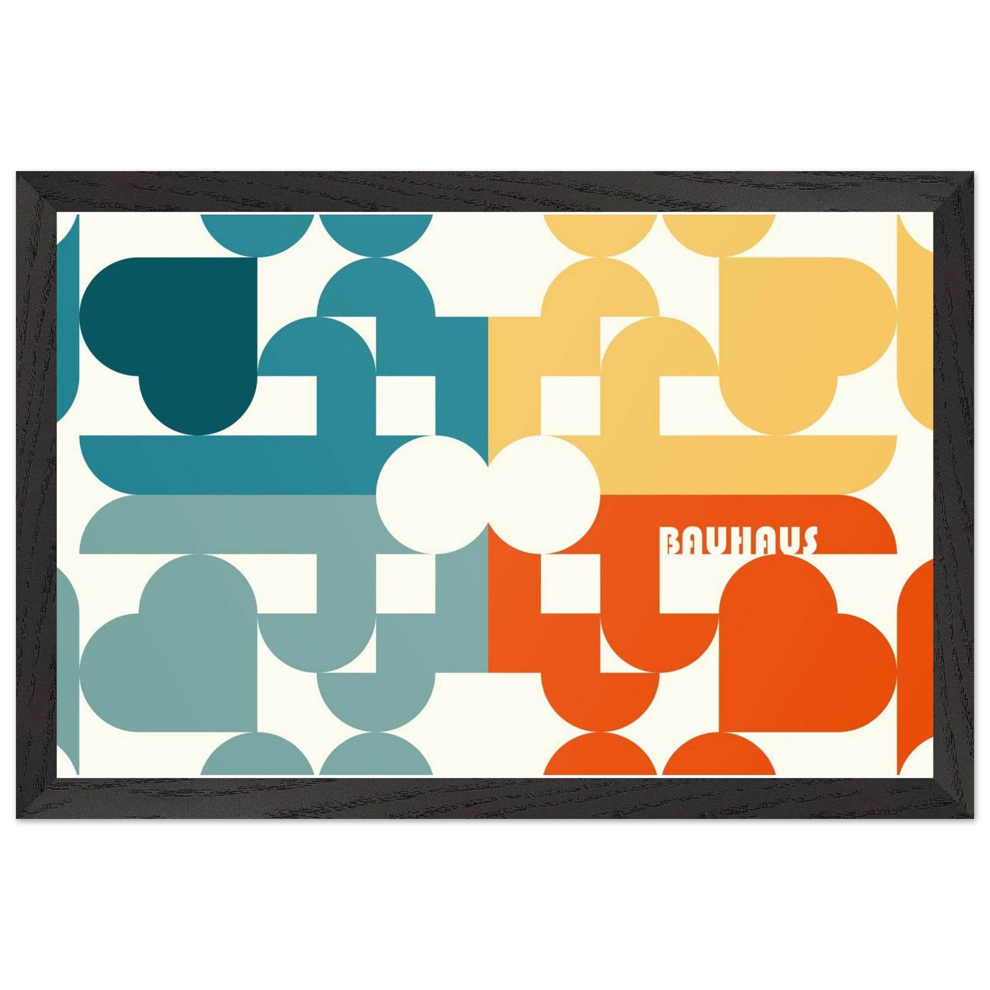 Bauhaus-Style Abstract Geometric Art - Vibrantwalls