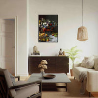 Still Life Wall Art Print of Flowers and Fruit for Elegant Home Decor - Vibrantwalls