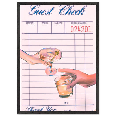 Guest Check Cheers - Vibrantwalls