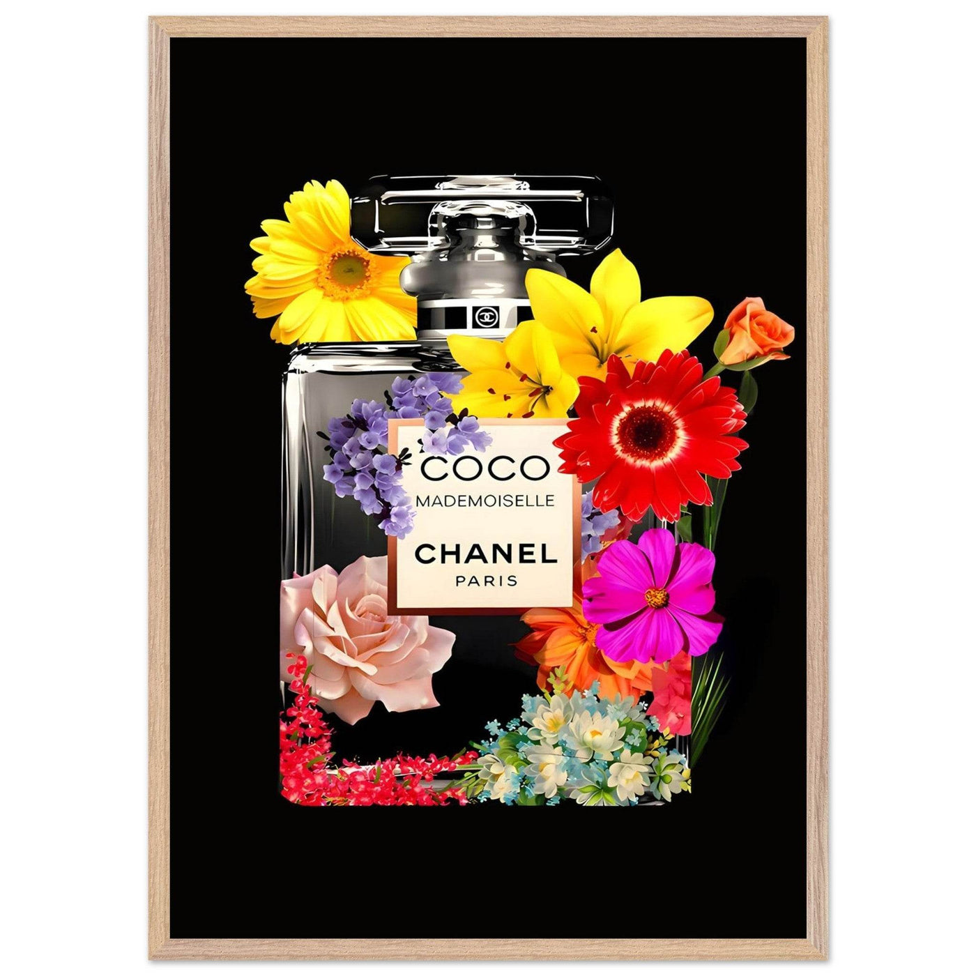 Vibrant Coco Mademoiselle Floral Art Print - Premium Framed Wall Decor in Your Choice of Size & Finish - Vibrantwalls