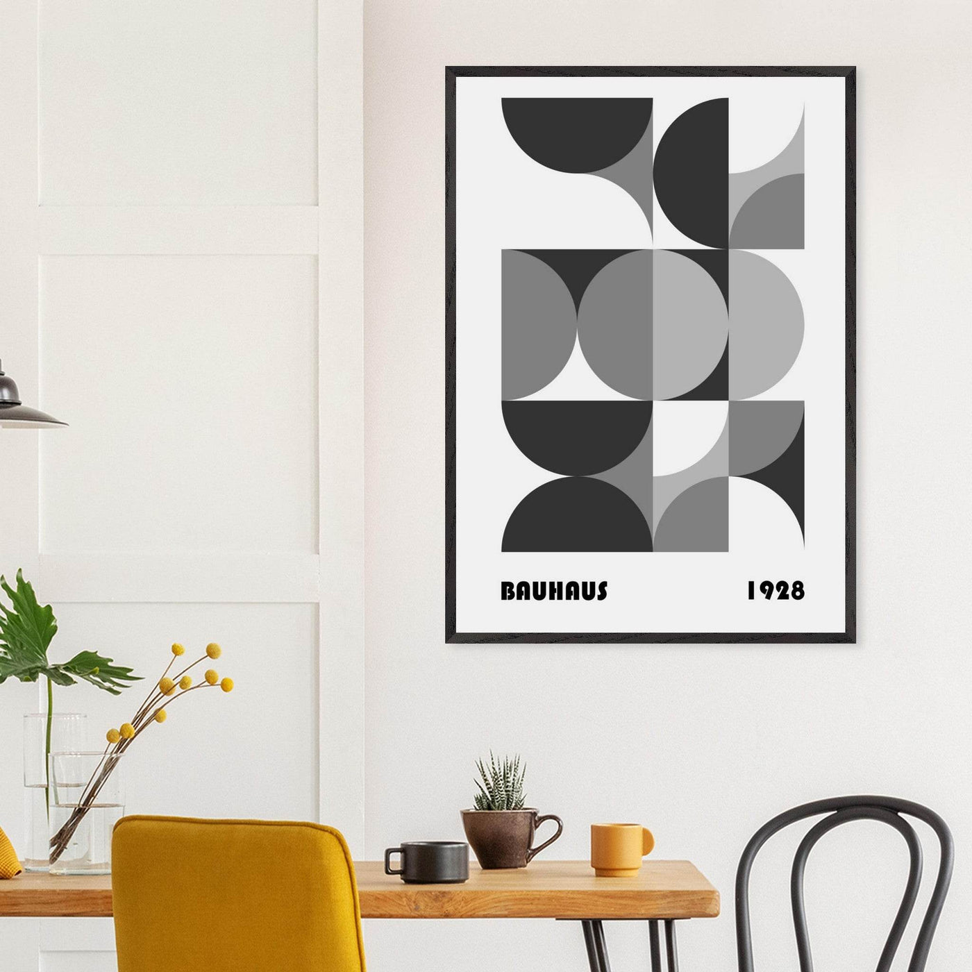 Bauhaus 1928 - Geometric Monochrome - Vibrantwalls