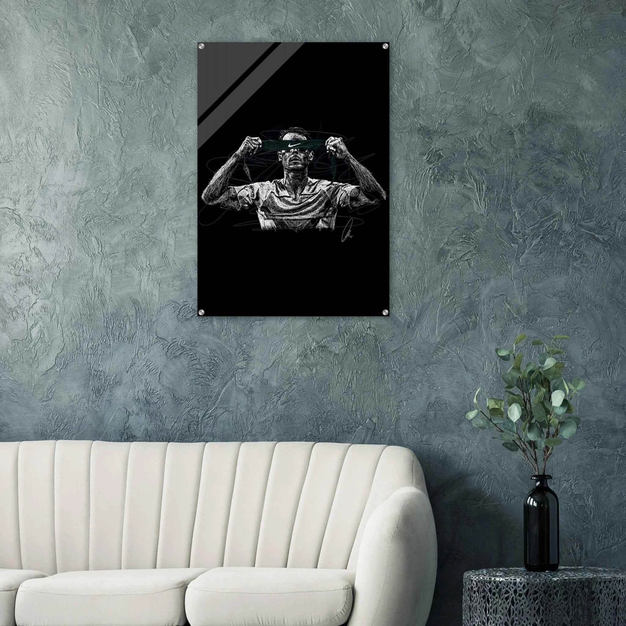 Scribble Art Acrylic Print - Modern Dynamic Glossy Wall Decor in Multiple Sizes - Vibrantwalls