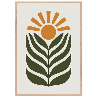 Desert Sun & Plant - Vibrantwalls