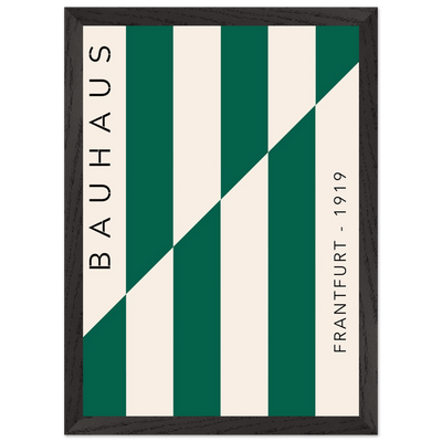 Bauhaus Emerald Green & Cream Modern - Vibrantwalls