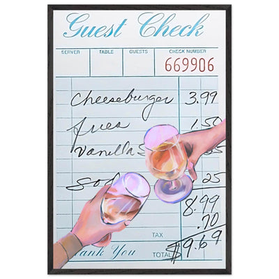 Guest Check & Cocktail Toast - Vibrantwalls