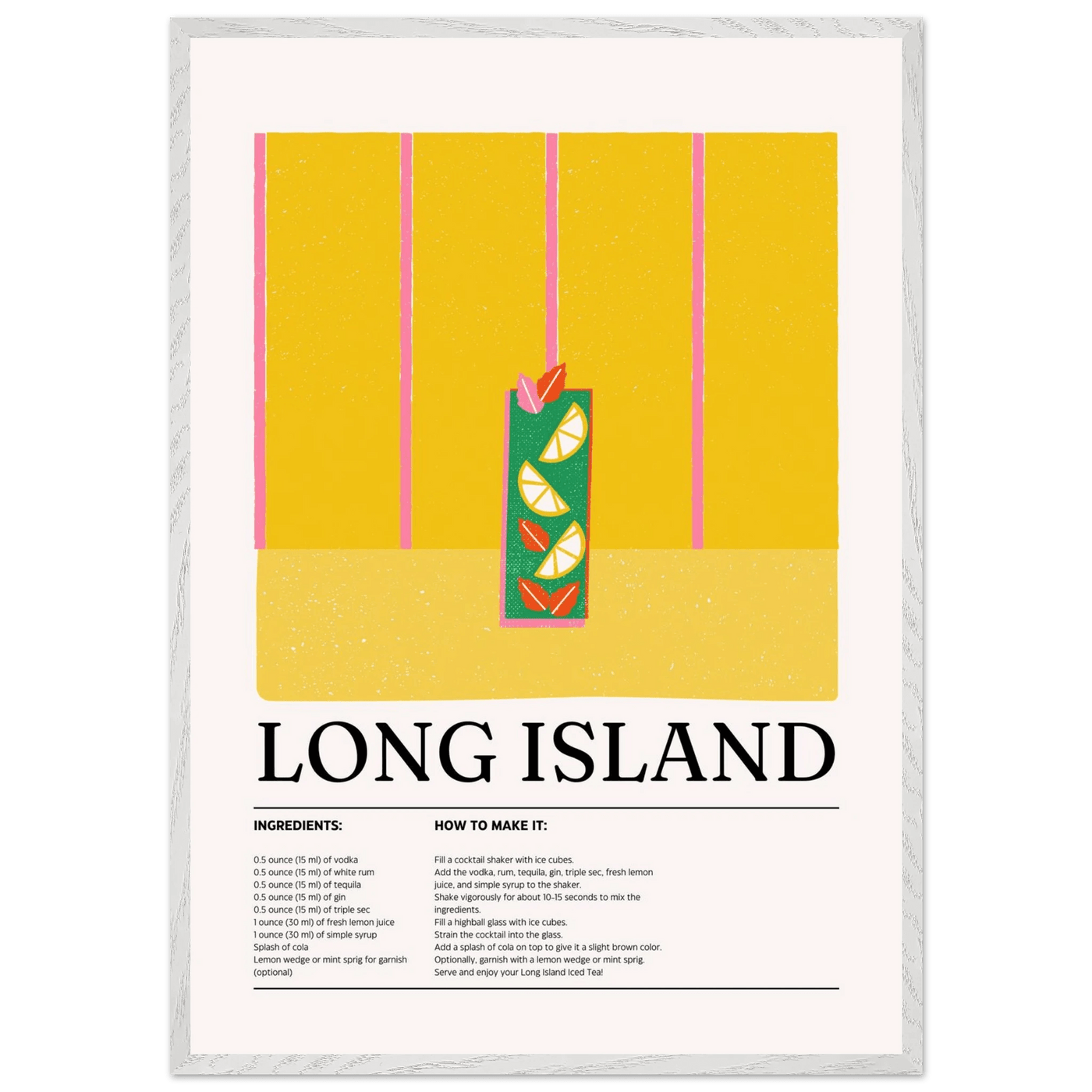 Long Island Iced Tea Recipe Party Drink - Vibrantwalls