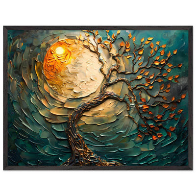 Golden Sunset Emerald Tree of Life Jewelry - Vibrantwalls