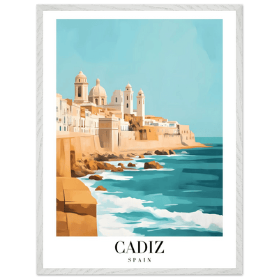 Cadiz Spain Framed Poster – Coastal Charm & Vintage Travel Wall Art with Wooden Frame - Vibrantwalls
