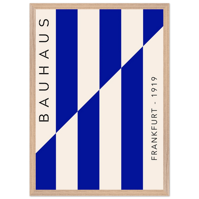 Bauhaus Ausstellung 1923 Blue & Cream - Vibrantwalls