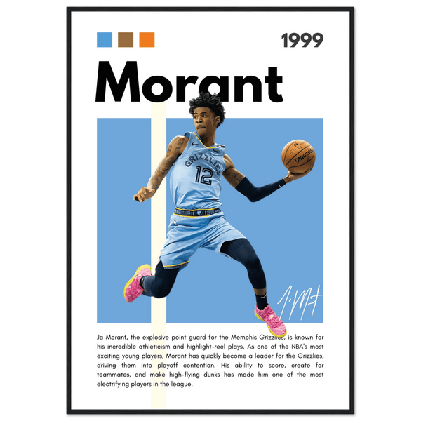 Ja Morant Wall Art - Vibrantwalls