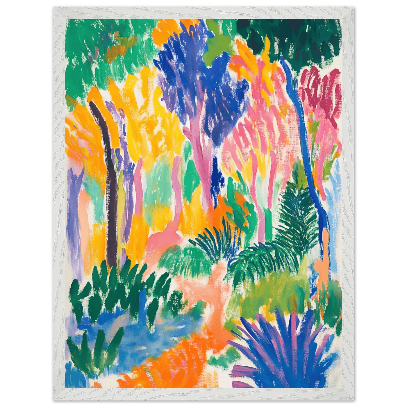 Abstract Foliage Art - Modern Wall Decor for Your Home - Vibrantwalls