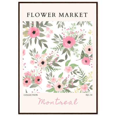 Flower Market Collection: Montreal – Whimsical Floral Art Prints | Ready-to-Hang Framed Posters - Vibrantwalls