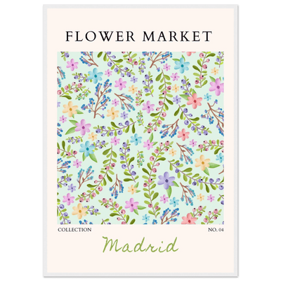 Flower Market Collection Framed Poster – Whimsical Floral & Berry Art Prints | Ready-to-Hang in Various Sizes - Vibrantwalls