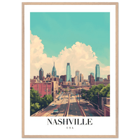 Nashville USA Wall Art - Vibrantwalls