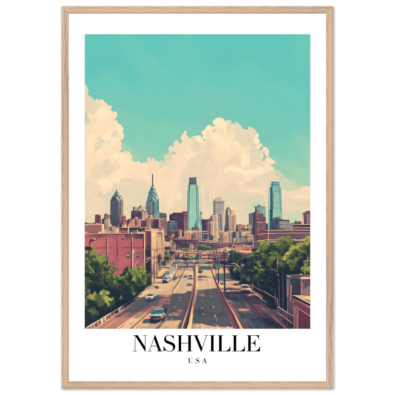 Nashville USA Wall Art - Vibrantwalls