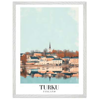 Turku Finland Framed Poster – Serene Nordic Travel Wall Art with Wooden Frame - Vibrantwalls