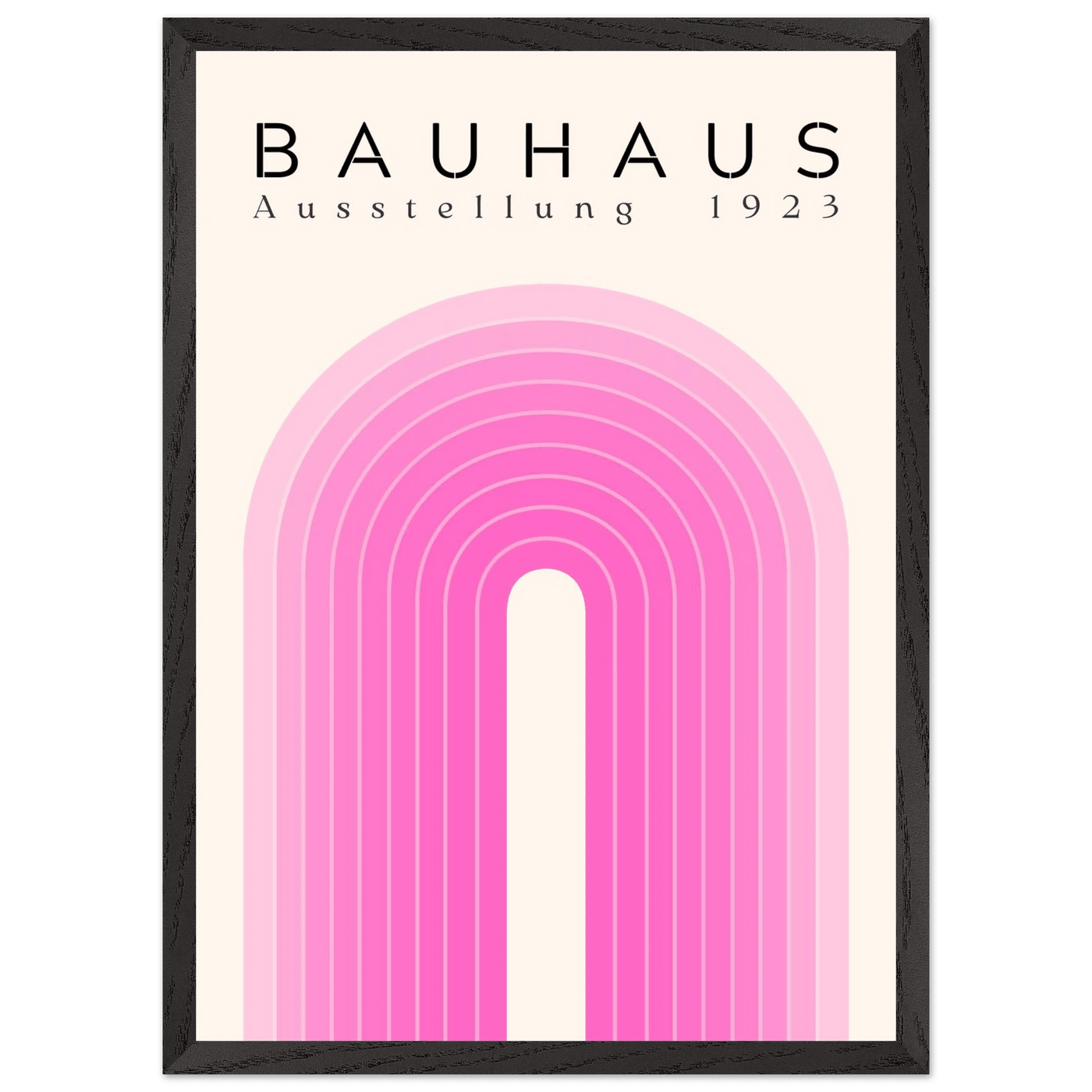 Bauhaus Pink Gradient Arch - Vibrantwalls