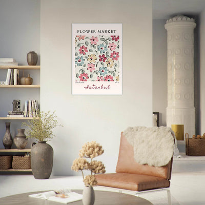 Flower Market Istanbul Art Print – Vibrant Floral Abstract Framed Poster | Ready-to-Hang Decor - Vibrantwalls