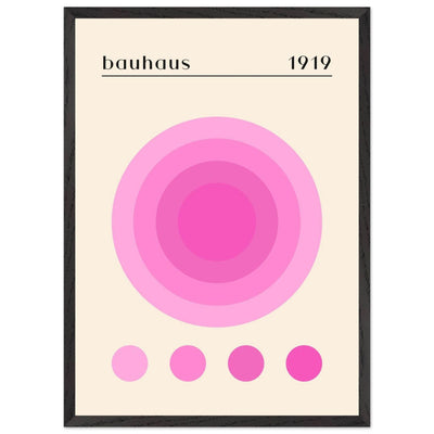 Bauhaus Pink Gradient Circle - Vibrantwalls
