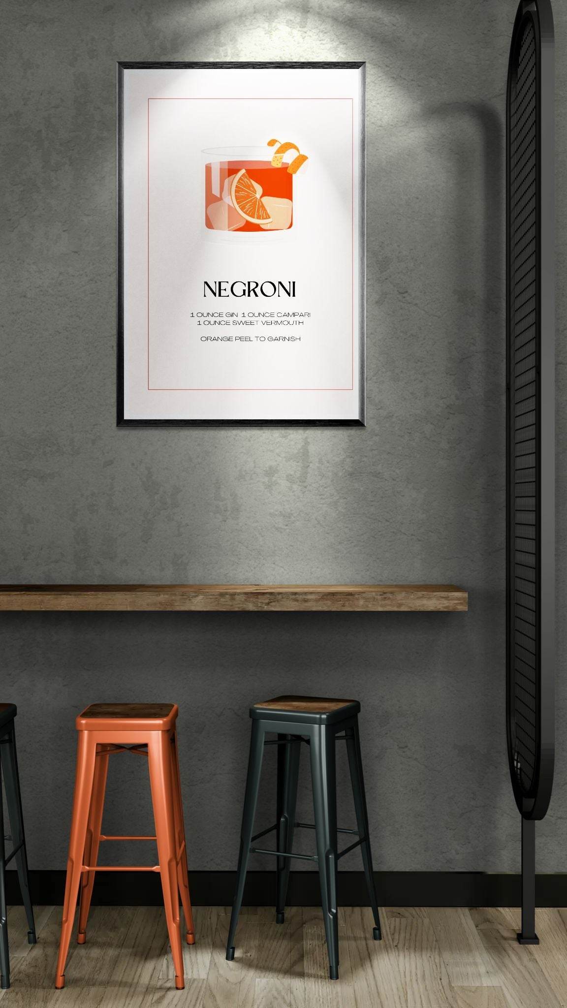 Negroni Cocktail Recipe - Vibrantwalls