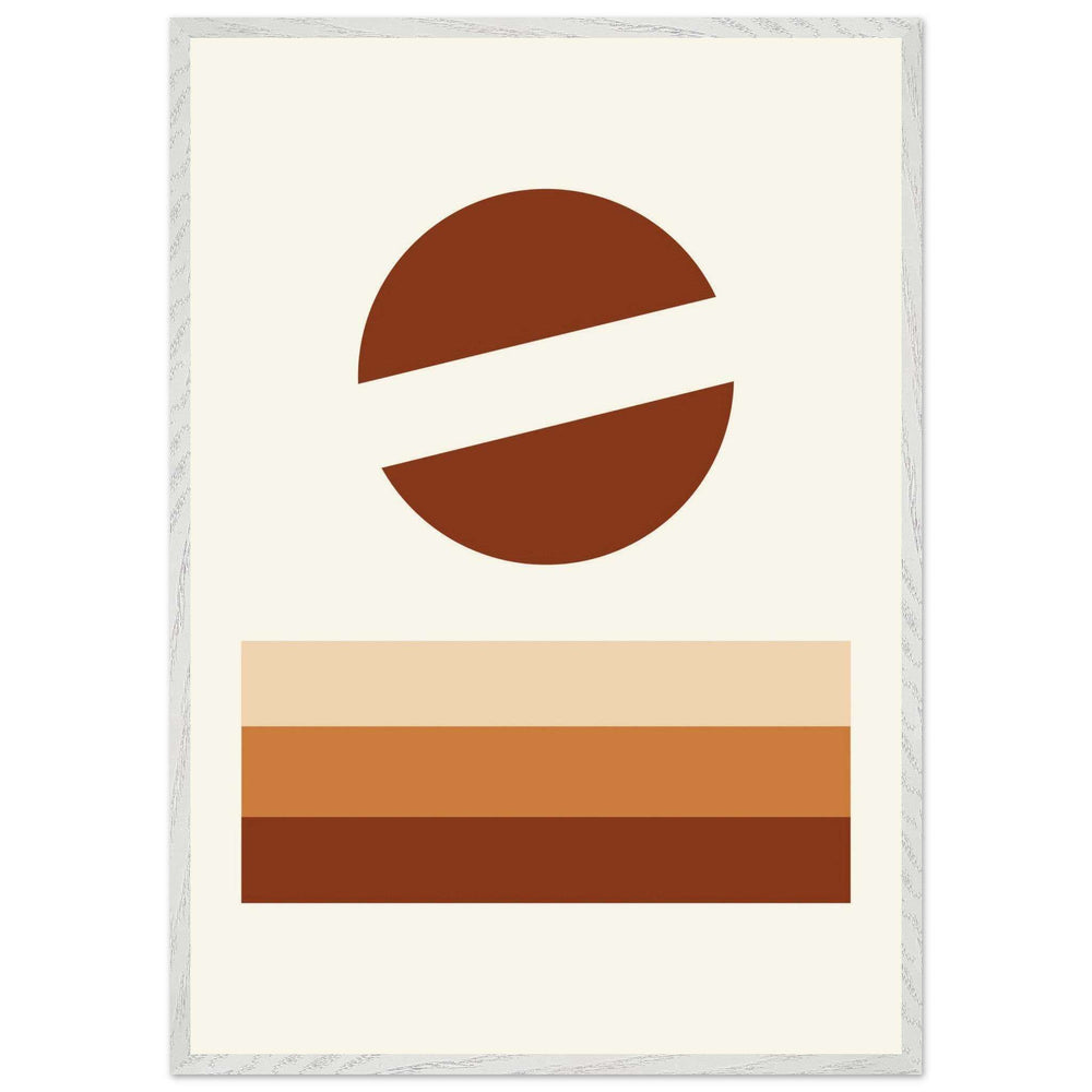 Desert Landscape Earthy Tones Modern Wall Art - Vibrantwalls