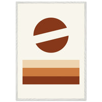 Desert Landscape Earthy Tones Modern Wall Art - Vibrantwalls