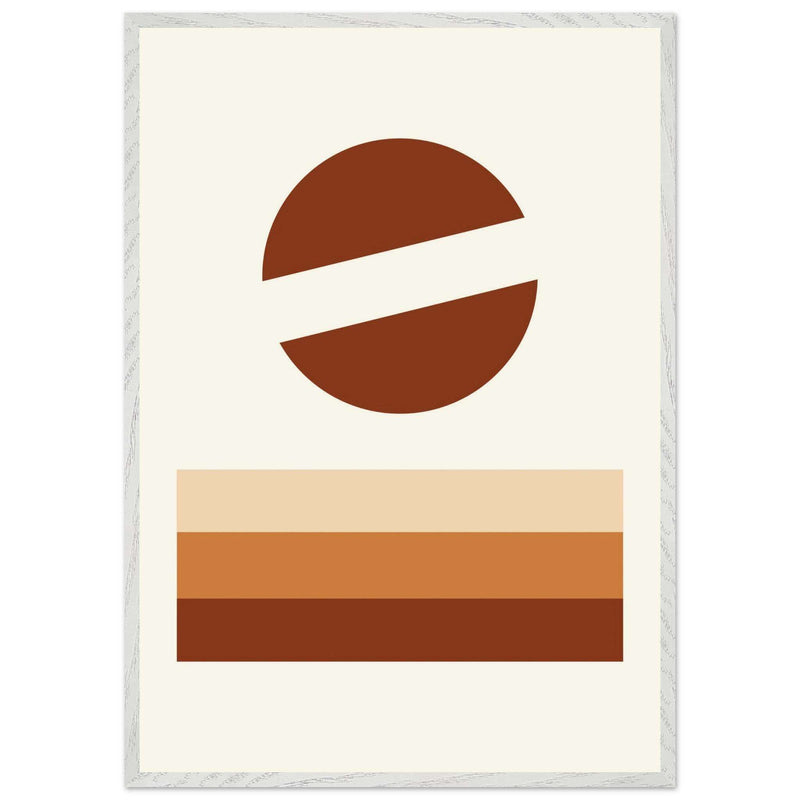 Desert Landscape Earthy Tones Modern Wall Art - Vibrantwalls