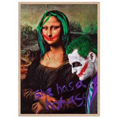 Joker & Mona Lisa Pop Art Mounted Framed Poster – Edgy, Eco-Friendly, & Ready to Hang in Your Choice of Frame & Size - Vibrantwalls