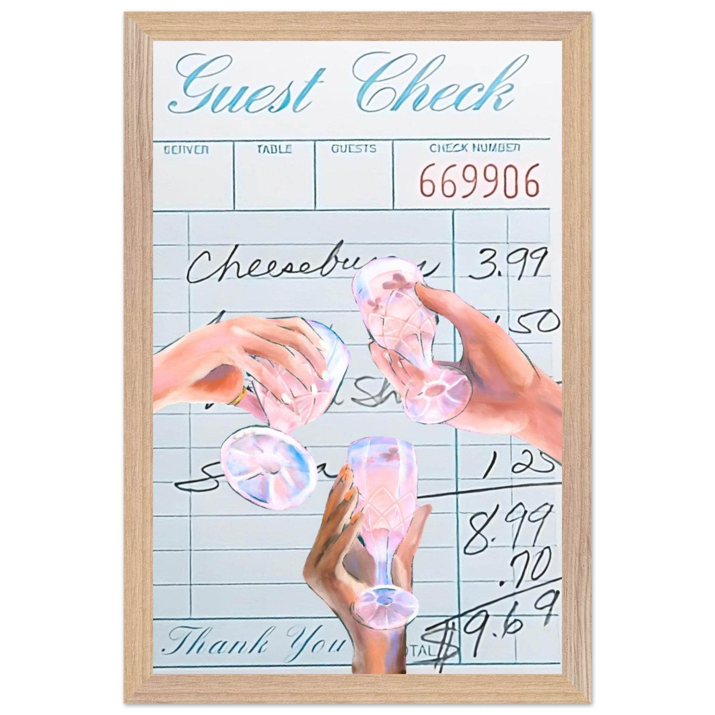 Vibrant Cocktail 'Guest Check' - Vibrantwalls