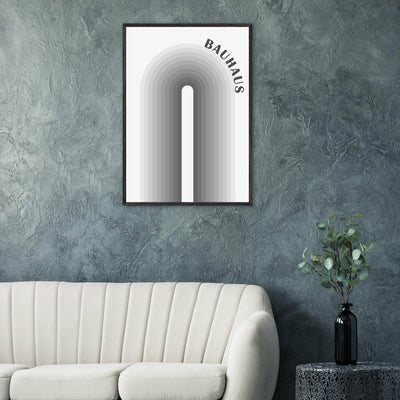 Bauhaus-Style Gradient Arch - Vibrantwalls